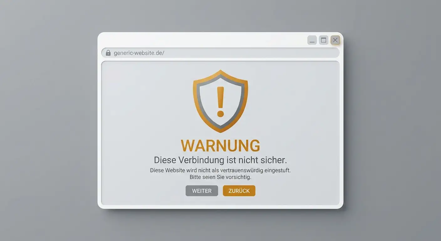 Gesperrte Webseite als Warnsignal für ein nicht bewilligtes Online-Casino