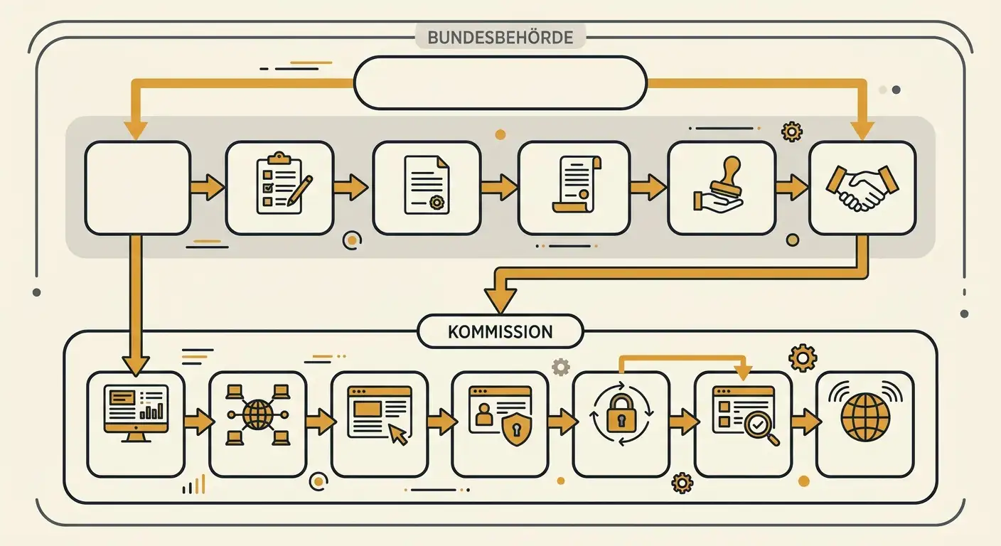 Schematische Darstellung des zweistufigen Konzessionssystems im Schweizer Geldspielgesetz